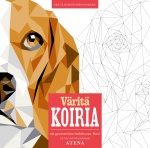 Väritä koiria — 60 geometrista taidekuvaa. Hau!