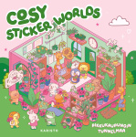 Cosy Sticker Worlds — Pikkukaupungin tunnelmaa (täytettävä kirja)