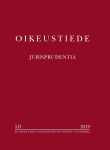 Oikeustiede = Jurisprudentia : Suomalaisen Lakimiesyhdistyksen vuosikirja LII:2019