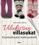 Vilukissan villasukat - kirjoneulesukat isoilla puikoilla