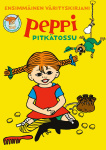 Peppi Pitkätossu Ensimmäinen värityskirjani (täytettävä kirja)