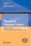 Theoretical Computer Science - 39th National Conference of Theoretical Computer Science, NCTCS 2021, Yinchuan, China, July 23–25